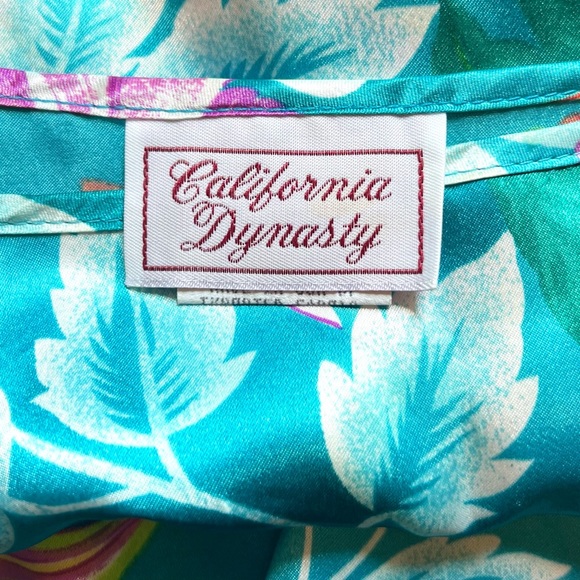 California Dynasty Kaftan Blue Floral - Picture 4 of 7